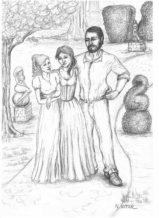 Adhara mit ihrer kleinen Familie