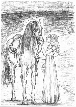 Solie mit ihrem Astor