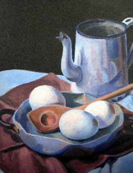 braunes Pferd gemalt